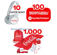 Concorso "L'estate batte a ritmo di Coca-Cola" : vinci 1.000 Summer Kit, Spotify Premium e cuffie Sony