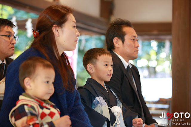 往馬大社での七五三出張撮影