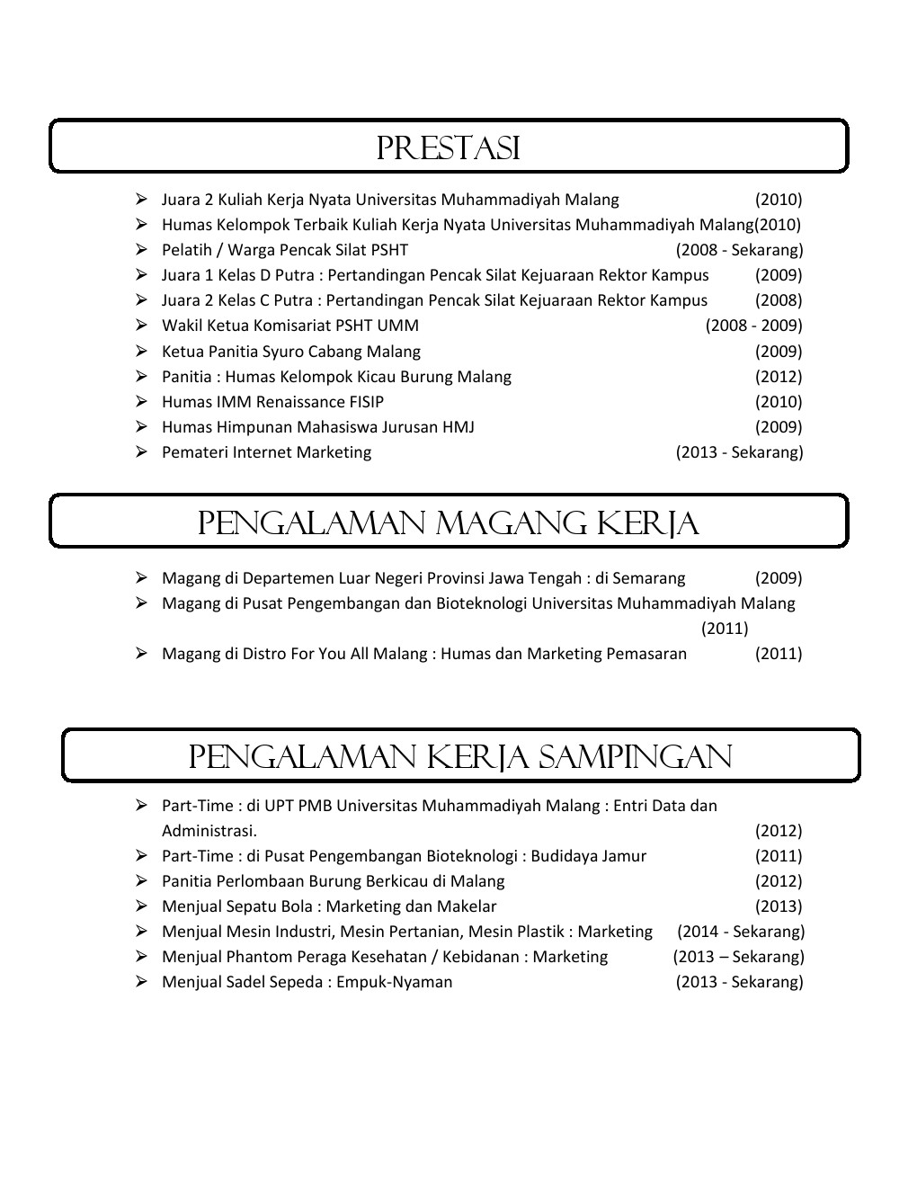  contoh cv contoh cv bahasa inggris contoh cv lamaran kerja fresh