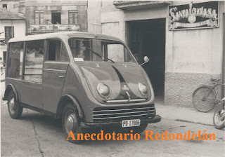 Primeiro coche fúnebre de Redondela. Foto cedida por Matilde Fernández