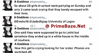 17 UNILAG girls reportedly missing after heading for party at Lekki
