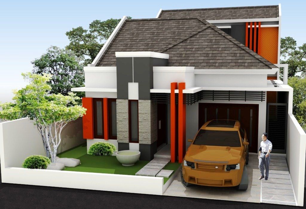  75 model  desain rumah  minimalis  2 lantai  sederhana  