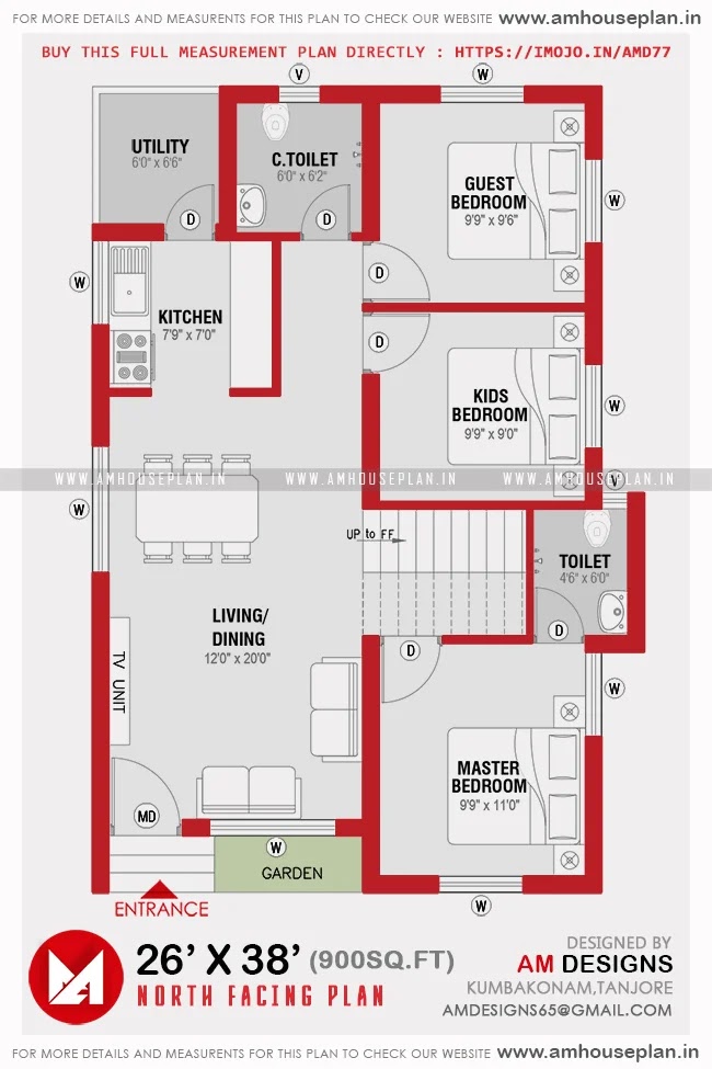 26 x 38 under 900 sq ft house floor plans with dimensions pdf