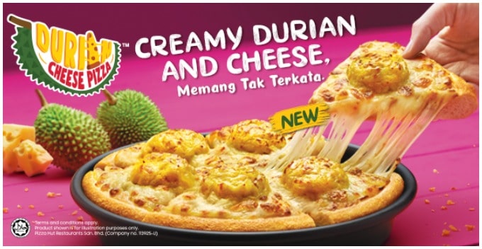 Pizza Hut Malaysia Introduced Durian Cheese Pizza