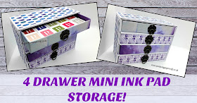 Mini ink pad storage unit 