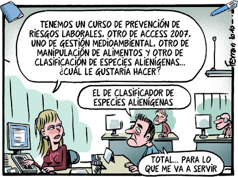 HUMOR GRAFICO. PARO Y CURSOS DE FORMACIÓN