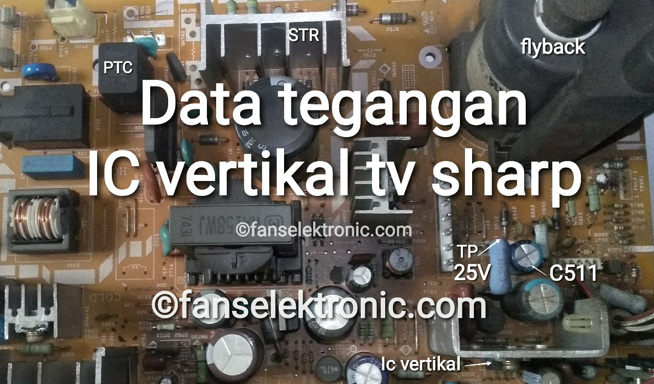 Data Standar Tegangan IC Vertikal TV Sharp