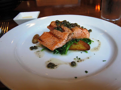 Grilled Salmon at Chez Papa Resto