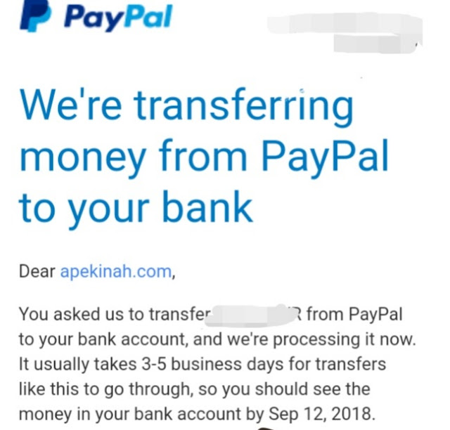 Cara Keluarkan Duit Dari Akaun Paypal