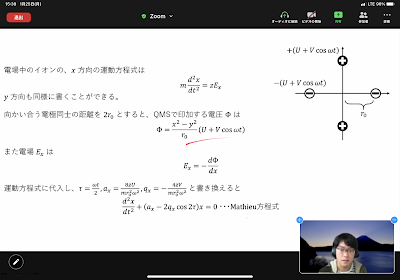 Zoomを使ったプレゼンの様子