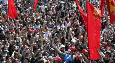 Demonstrators in Turkey