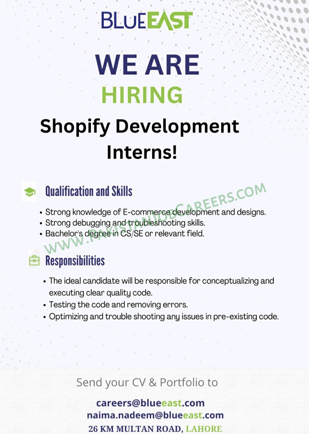 BlueEast IT Company December Internship Jobs Announced 2022 For Shopify Developer, Mernstack & Digital Marketing Positions Latest