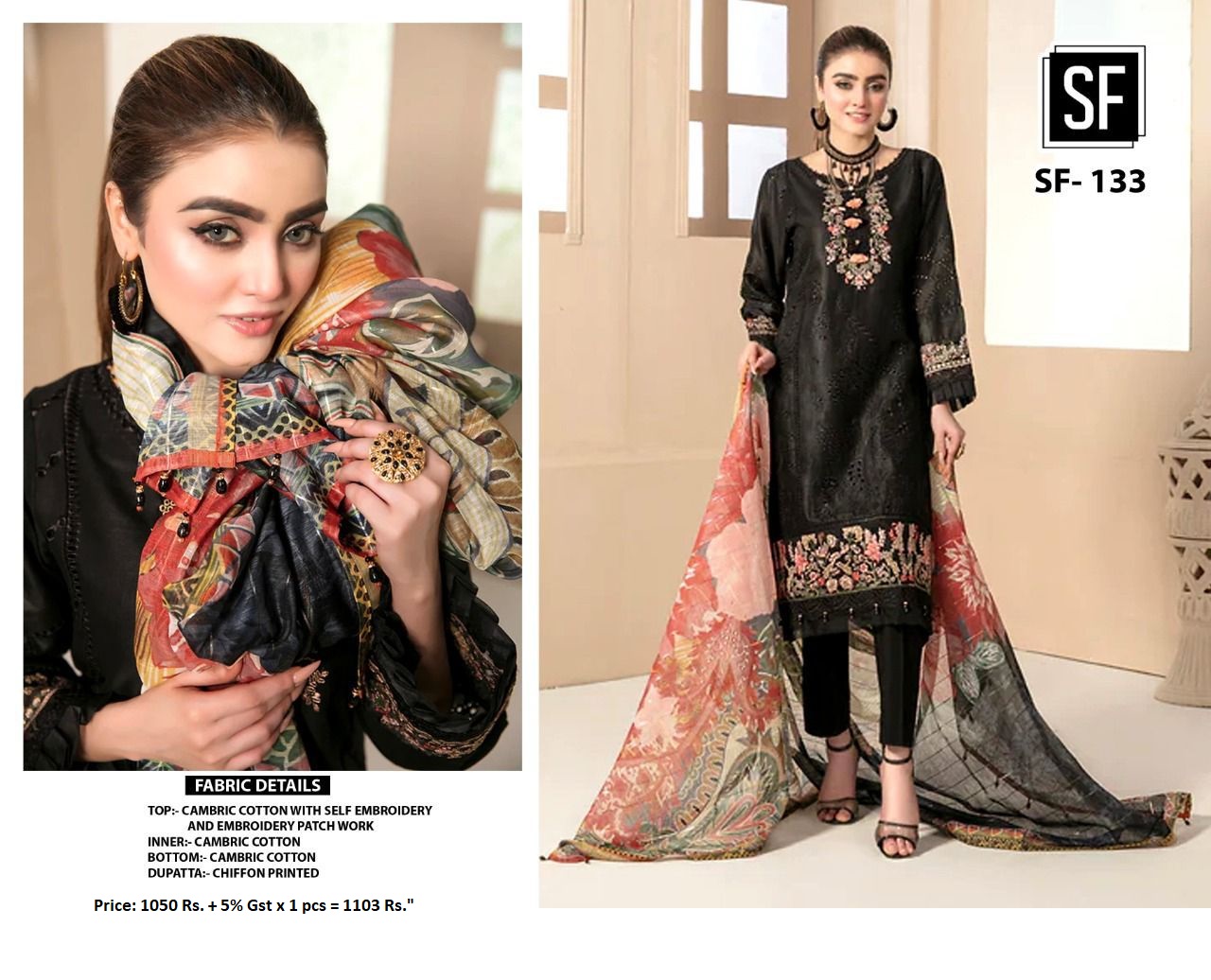 Sf 133 Sf Fashion Pakistani Salwar Suits Manufacturer Wholesaler
