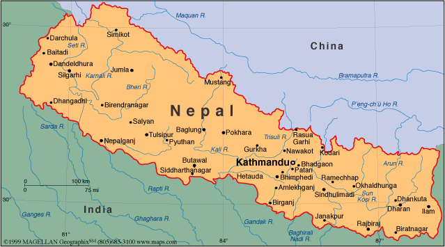 nepal map