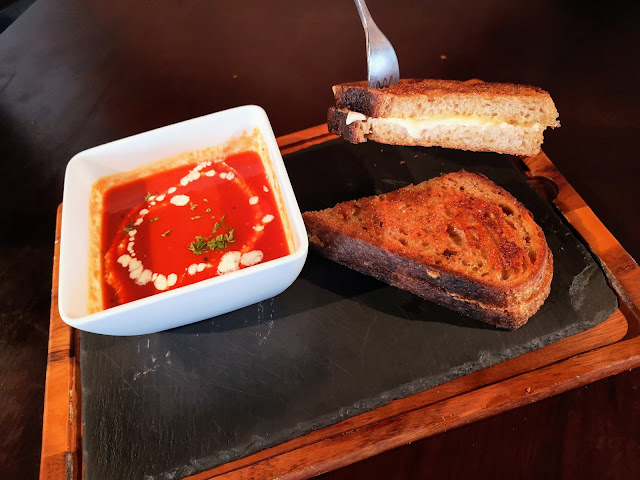 Grilled Cheese Sandwich with Tomato Soup