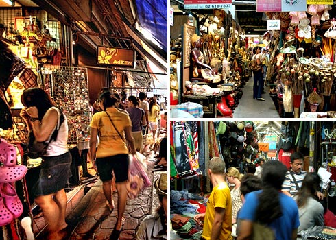 mua sắm ở chợ Chatuchak ở Thái Lan