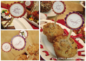 thanksgiving breakfast, thanksgiving muffins, thanksgiving circles