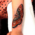 Butterfly Tattoos on Women Right Sleeve