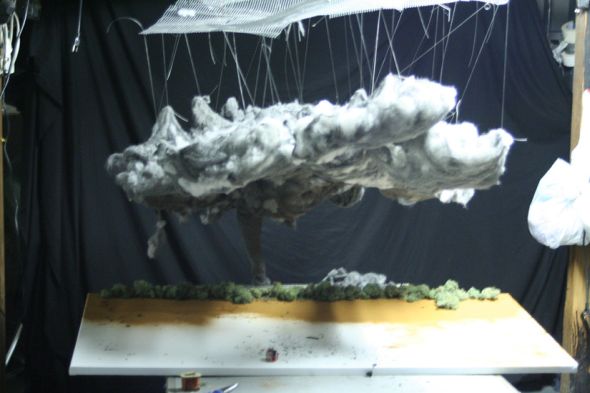Matthew Albanese fotografia set designer maquetes modelos miniaturas hiper realistas Tornado - making of
