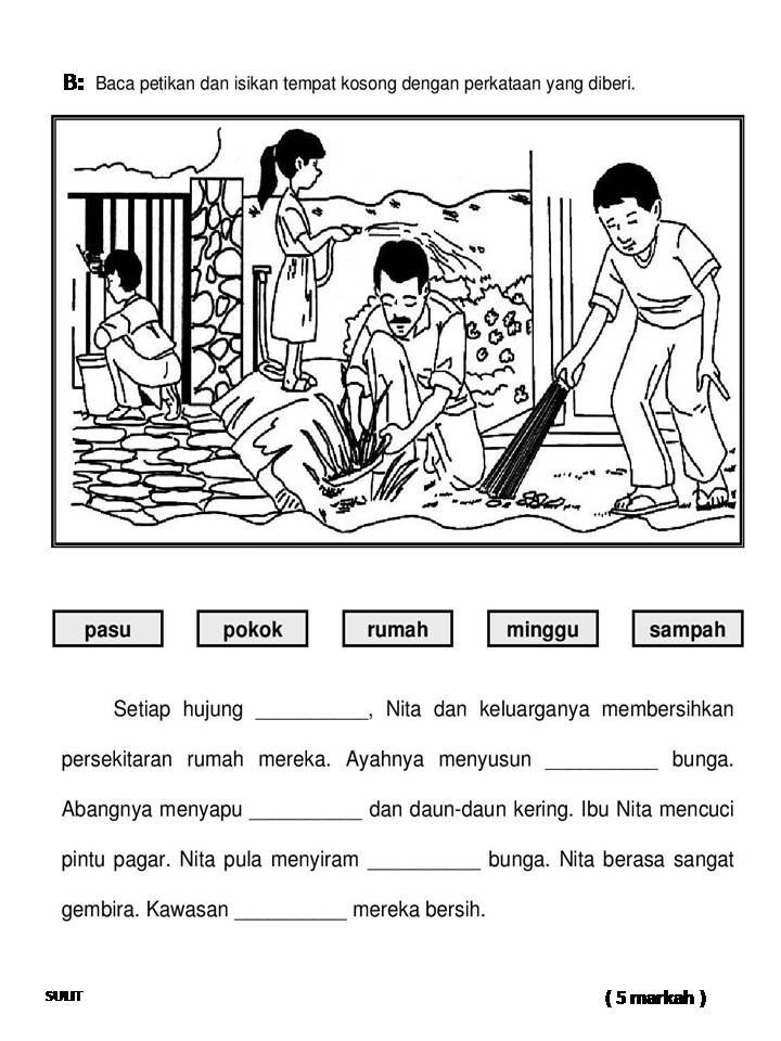 Bicara kehidupan: UJIAN PENULISAN BAHASA MELAYU TAHUN 3