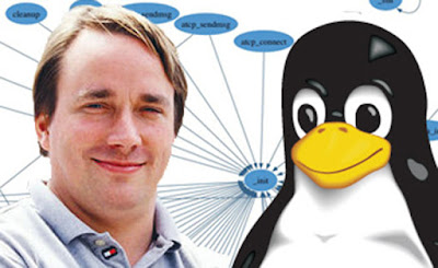   Biografi Linus Torvalds - Pencipta OS Linux     Pada tahun 1988, Linus kuliah di university of Helsinky, Finlandia. Disana dia mulai mengenal pemrograman C. Untuk lebih memperdalam ilmunya, Linus kemudian membeli sebuah komputer yang kala itu masih menggunakan MS-DOS buatan microsoft sebagai sistem operasinya. Tapi, kala itu Linus justru lebih tertarik pada komputer milik universitasnya yang menggunakan sistem operasi UNIX. Ia pun coba mengembangkan sistem operasi yang memadai untuk PC UNIX. Beberapa bulan kemudian Linus berhasil membuat versi kasarnya yang diberi nama Linux. Nama Linux mungkin saja merupakan akronim dari Linus dan UNIX. Untuk memperkenalkan sistem operasi barunya tersebut, Linus mem-posting pesan melalui internet kepada para pengguna PC di seluruh dunia. Bahkan Linus membuat software-nya untuk dapat di download secara gratis. Dan sebagaimana biasa dilakukan oleh sesama pengembang software saat itu, dia merilis source code-nya, yang berarti bahwa semua orang yang memiliki pengetahuan tentang pemrograman komputer dapat memodifikasi Linux untuk disesuaikan dengan tujuan mereka masing-masing.  Mengoperasikan Linux memang membutuhkan kecerdasan teknik yang cukup, sebab pengoperasiannya tidak semudah menggunakan sistem operasi yang lebih populer, seperti windows, Mac milik Apple komputer, atau OS/2 milik IBM. Namun, karena para volunteer developer memuji sendiri akan 