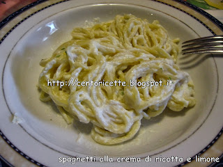 Spaghetti ricotta e limone