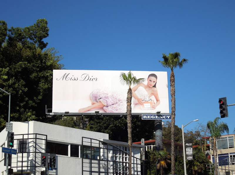 Miss Dior perfume billboard