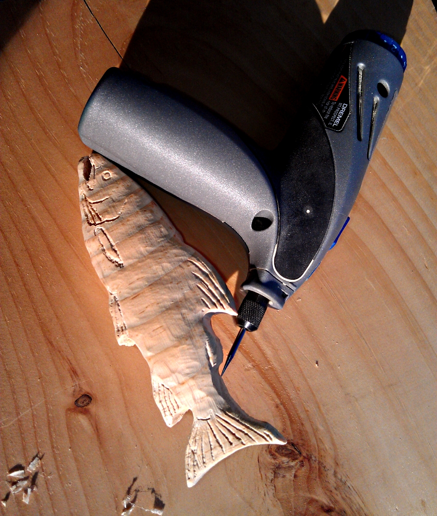 A Year On The Fly: Carving Trout With The Dremel Stylus