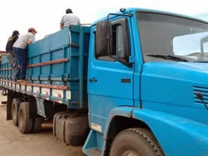 Caminhão onde a droga estava sendo transportada na Bahia. (Foto: Magnum Favretto/ Blog Sigi Vilares)