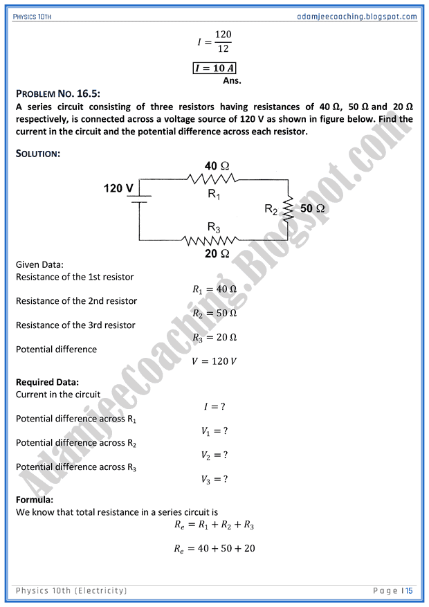 electricity-solved-numericals-physics-10th