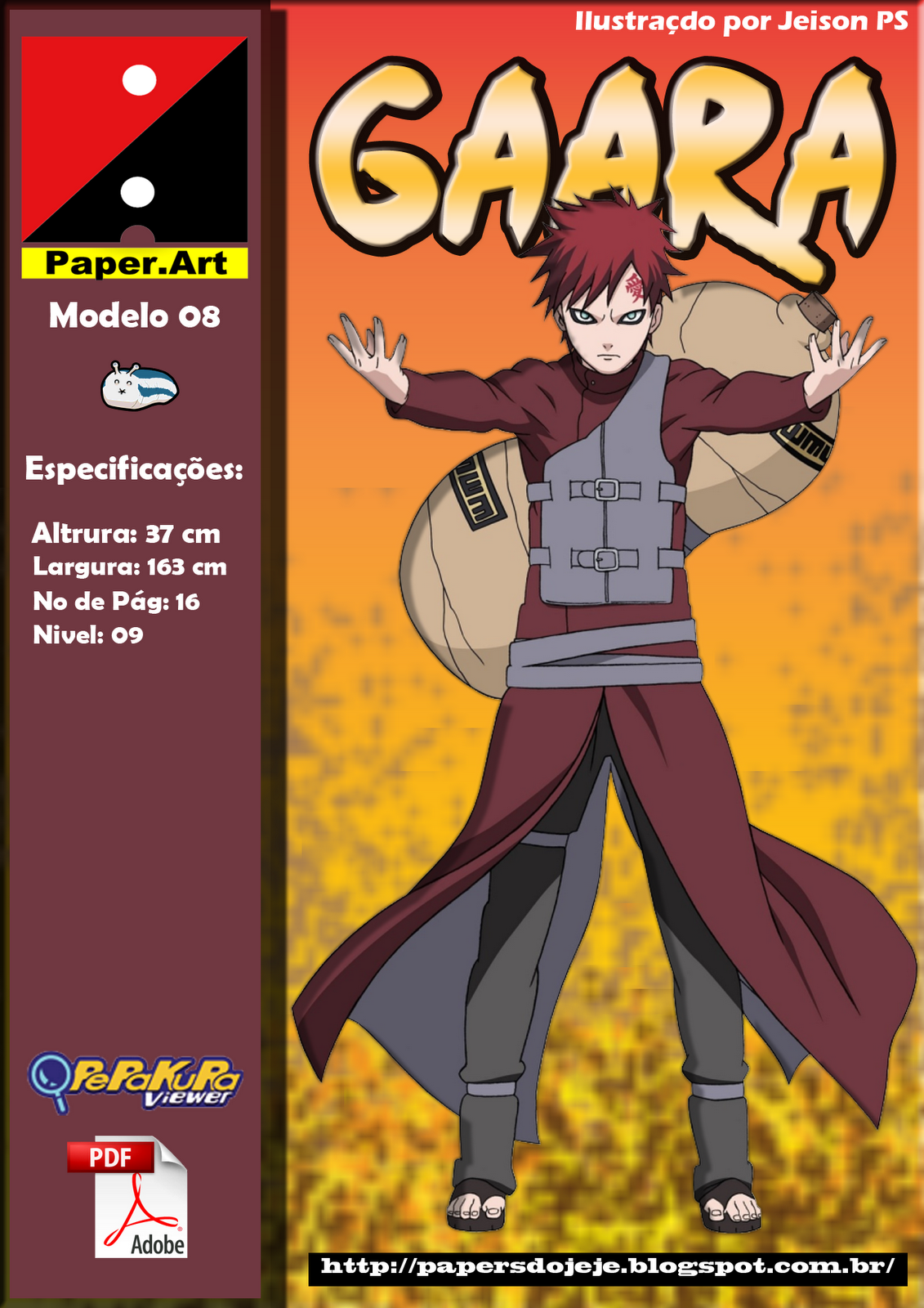 Gaara Papercraft