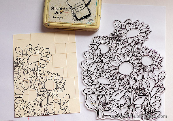 Layers of ink - Blocked Background for Stamping Tutorial by Anna-Karin Evaldsson.