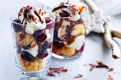 Panettone, chocolate and cherry trifle Recipe