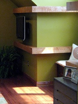 Turn a floating shelf into an architectural feature with these space 