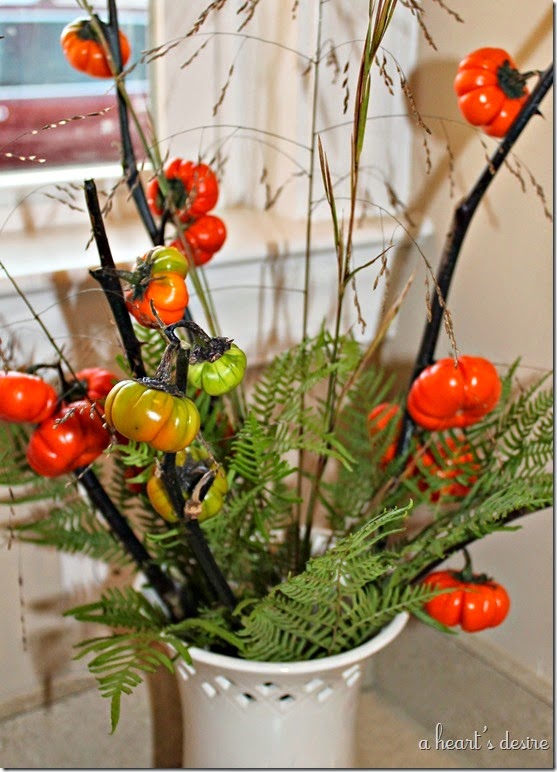 pumpkin tree up close