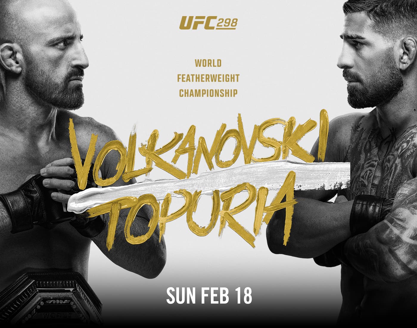 ألكسندر فولكانوفسكي ضد إيليا توبوريا على اللقب | بث UFC 298