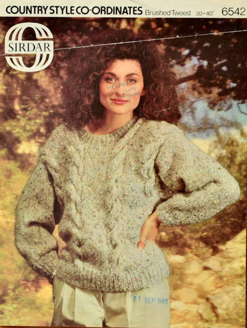 Vintage 1980s Knitting Pattern - Sirdar Pattern 6542 Ladies' Sweater