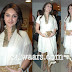 Jr Sridevi in White Collar Neck Salwar Kameez