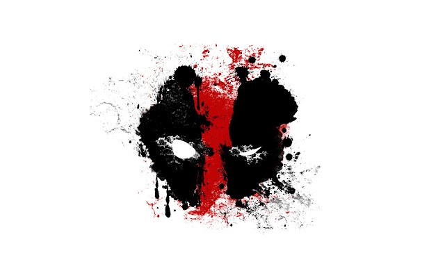    Deadpool Logo Comic Marvel Heroes Superhero White Background HD Wallpaper Desktop PC Background a186.