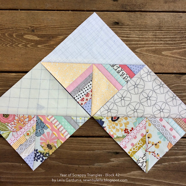 scrappy 6" foundation paper pieced quilt blocks, perfect for scraps and leftover fabric