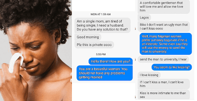 “I don’t want an ugly man I can’t kiss” – Nigerian woman searching for husband says. 