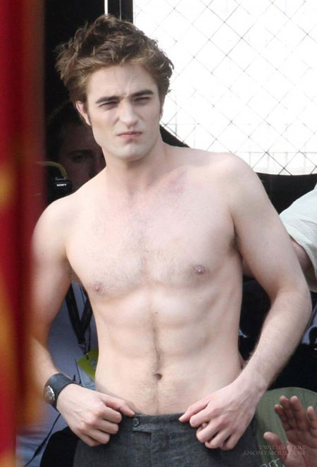 shirtless fun compliments of Stephenie Meyer's wonderful imagination