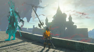 with Shadow Sidon at Hyrule Castle, near the 1st gatehouse