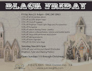 Black Friday 2012! Join us Friday at 9 am for our Black Friday specials!