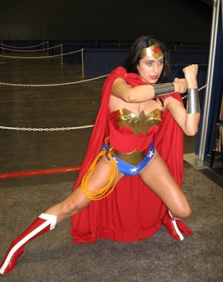 Wonder Woman cosplay at WonderCon 2007, by Team Misaki Studios