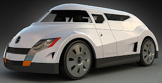 Modern Concept Car Hinterland Aeronautic EcoVan