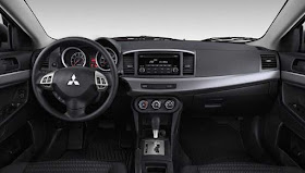 Interior view of 2017 Mitsubishi Lancer
