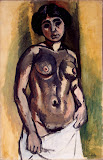 Nude. Black and Gold by Henri Matisse - Nude Paintings from Hermitage Museum