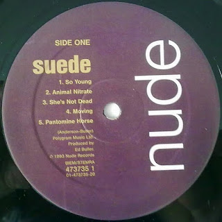 etiqueta disco álbum debut Suede