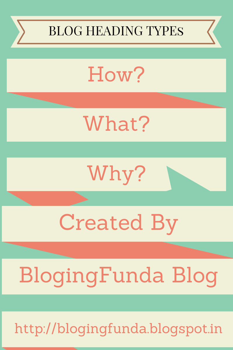 Heading Types of Blog Post by BlogingFunda.blogspot.in